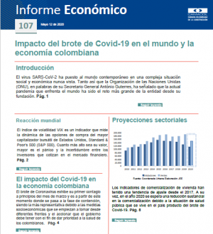 Impacto del brote de Covid-19 en el mundo y la economía colombiana