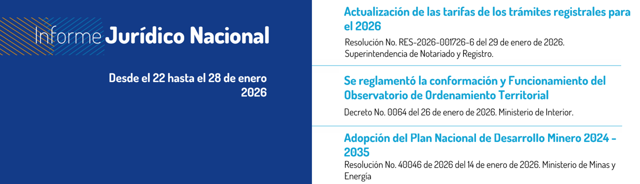 Informe Jurídico de la semana: decretos clave para la vivienda de interés social.