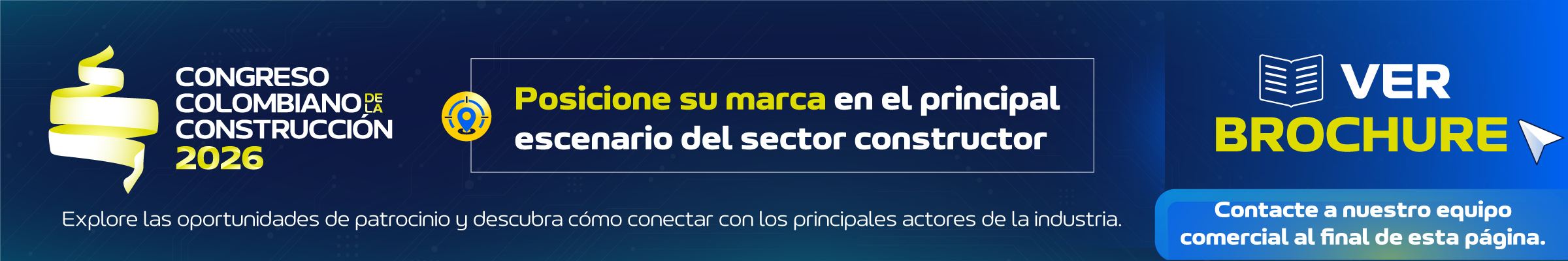 Publicidad Landing Congreso Colombiano de la Construcción