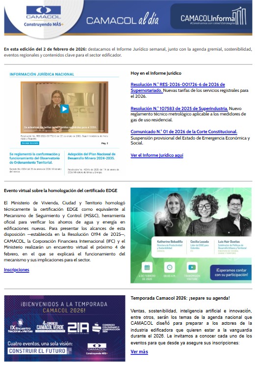 Newsletter febrero 02 de 2026