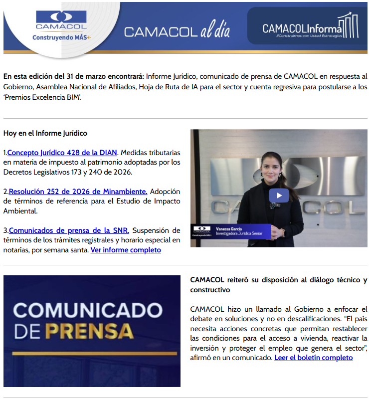 Newsletter marzo 31