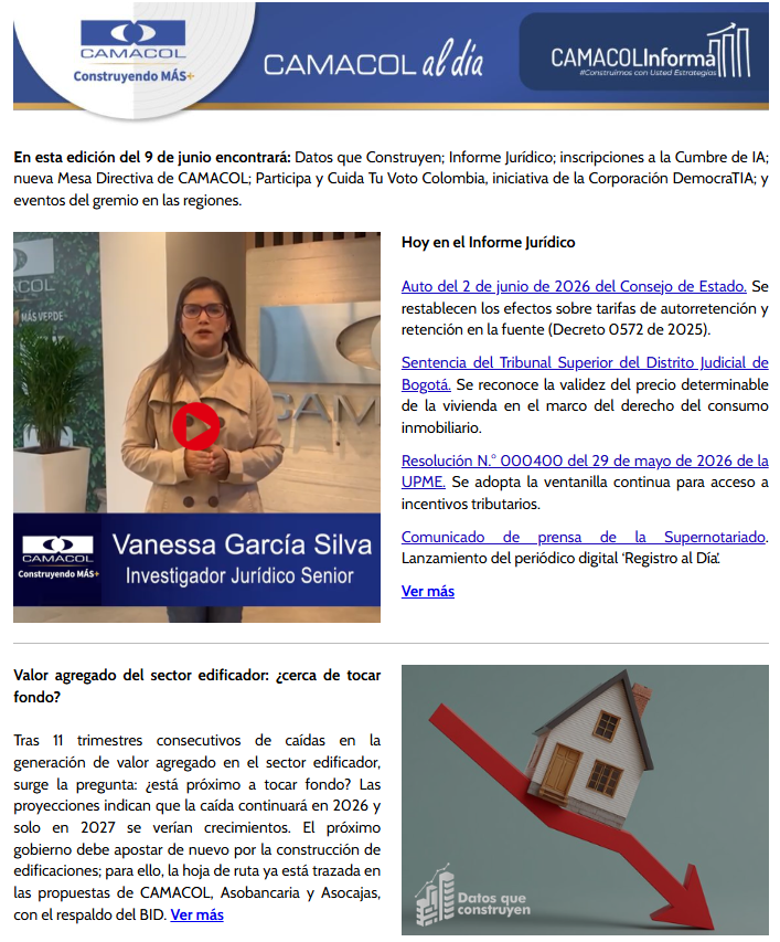 Newsletter junio 9 de 2026