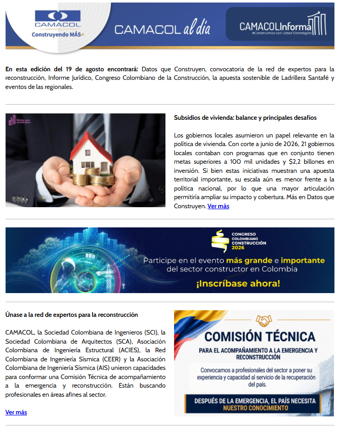 Camacol al día 