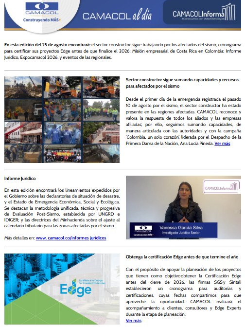 Camacol al día agosto 25