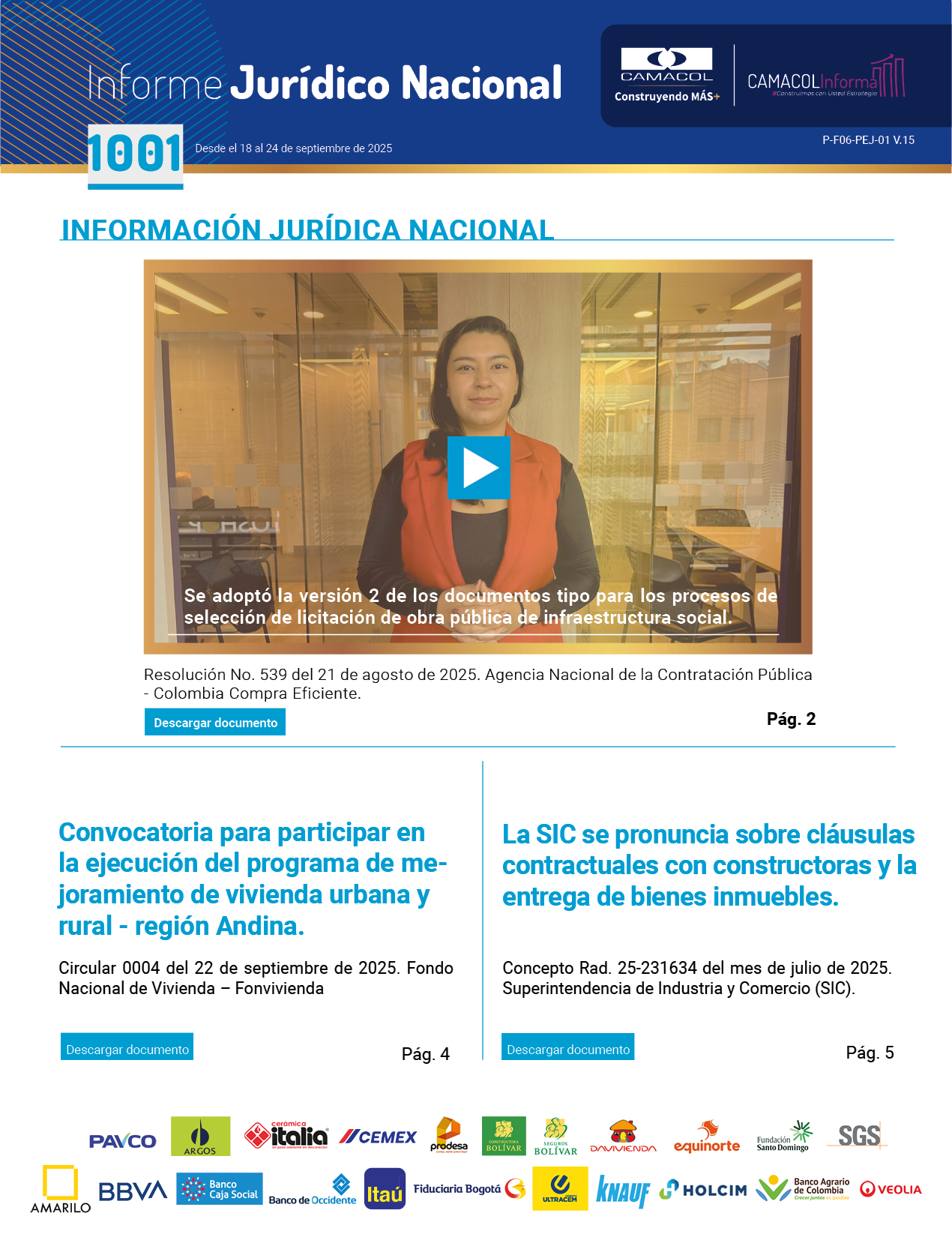 Informe jurídico 991: Se expide la Ley de Ciudades Verde Informe Jurídico 1001