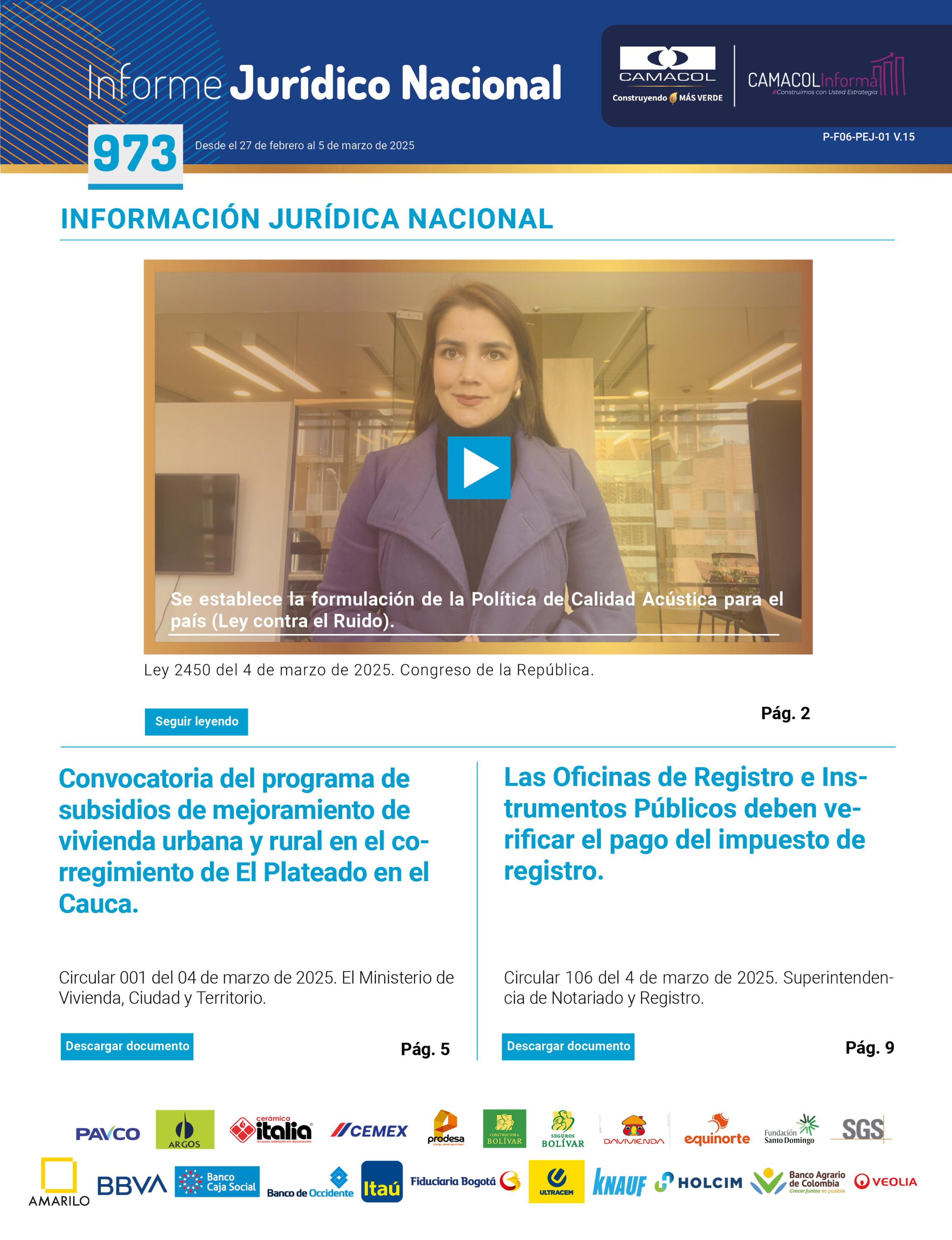 Informe Jurídico 973