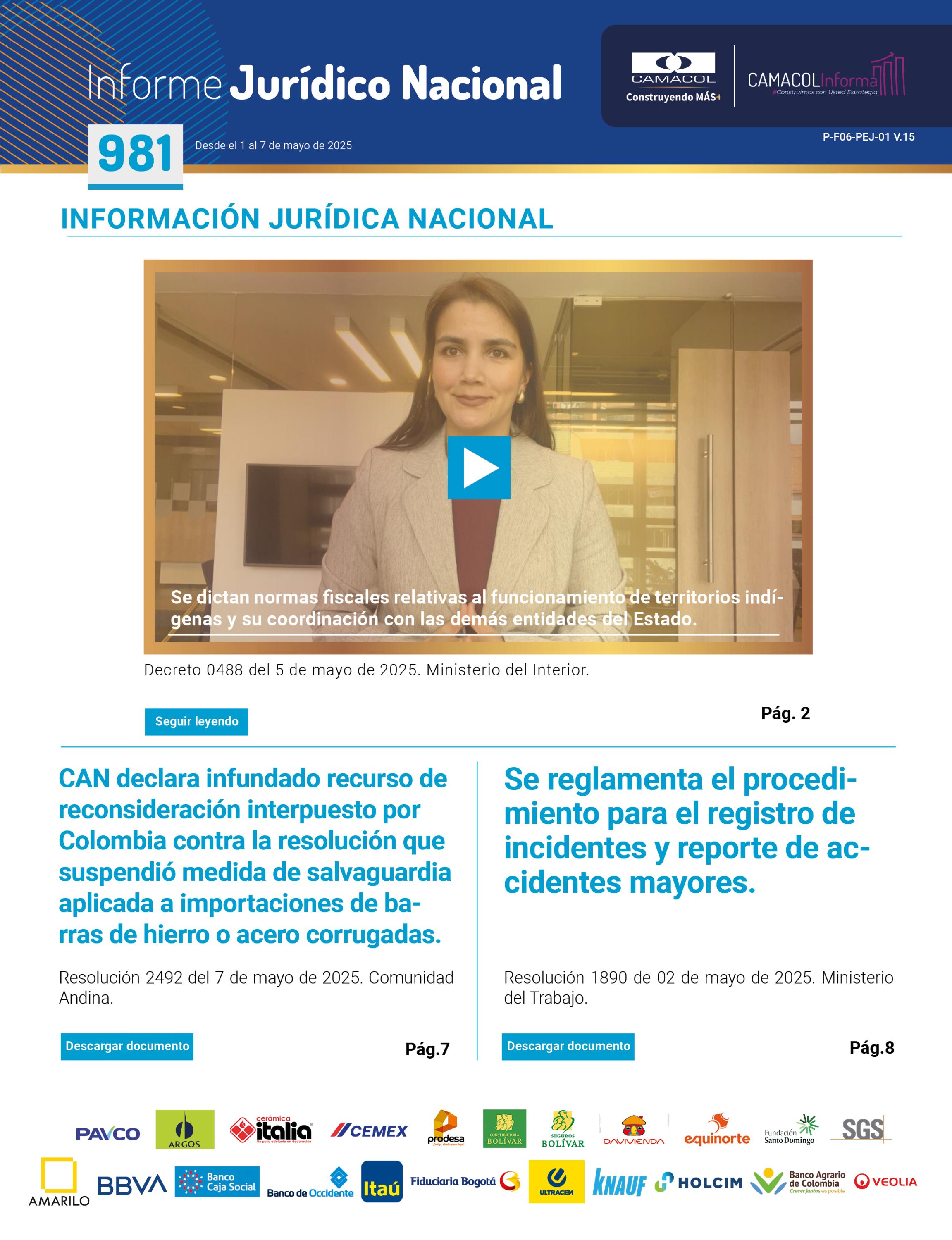 Informe Jurídico 981