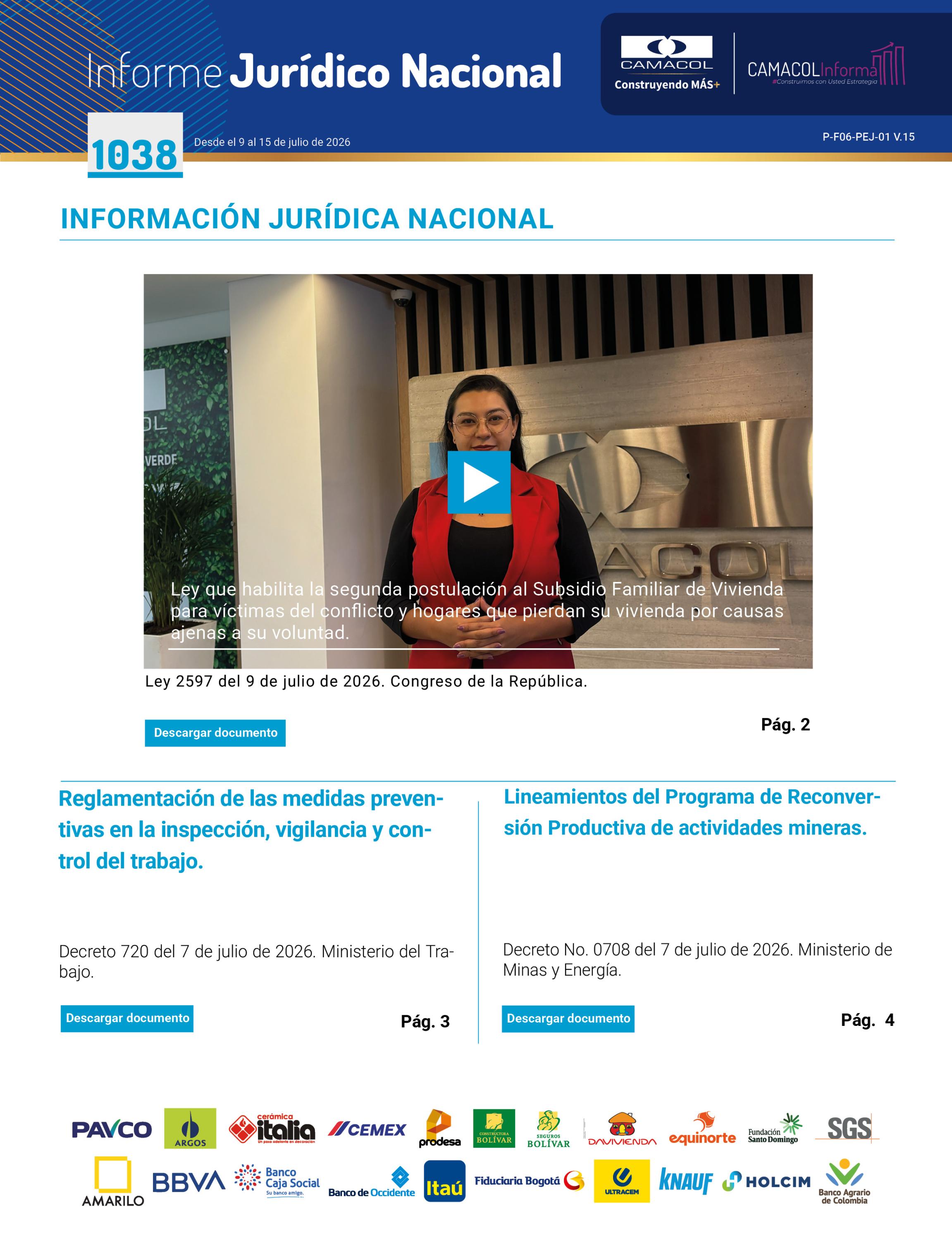 Informe Jurídico 1038