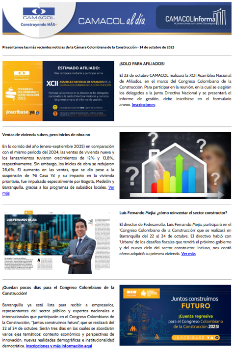 Newsletter Octubre 14