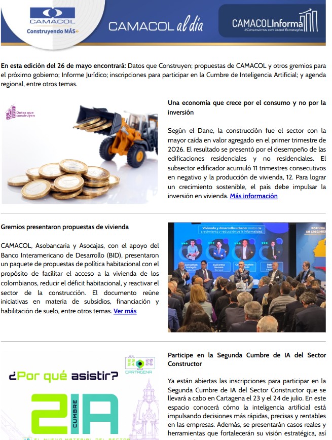 Newsletter Mayo 26