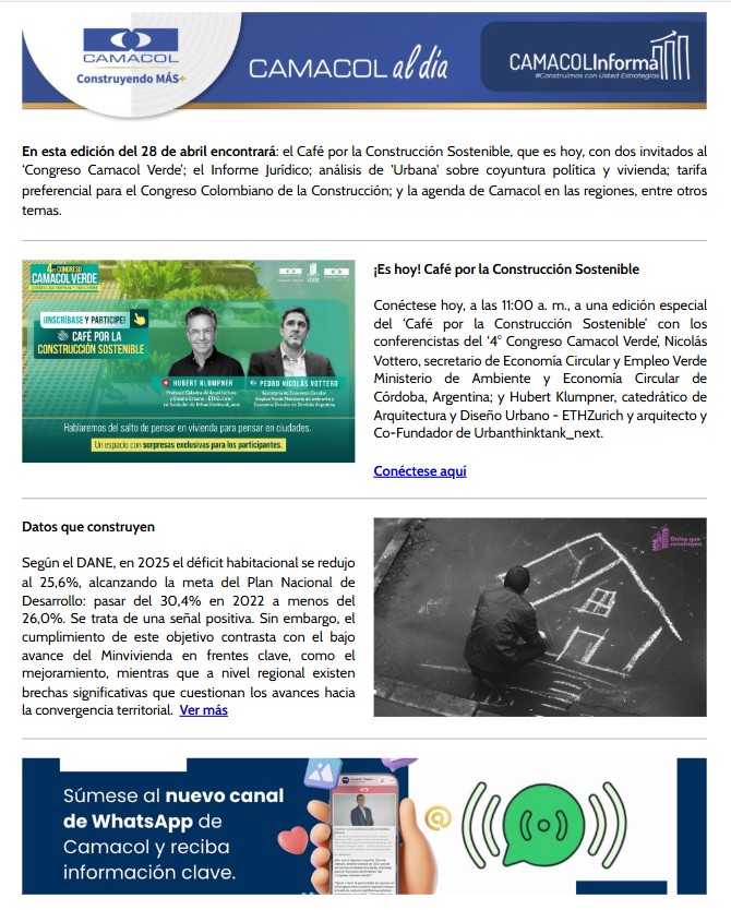 Newsletter Abril 28