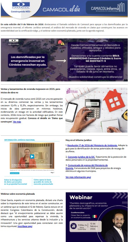 Newsletter febrero 9 de 2026