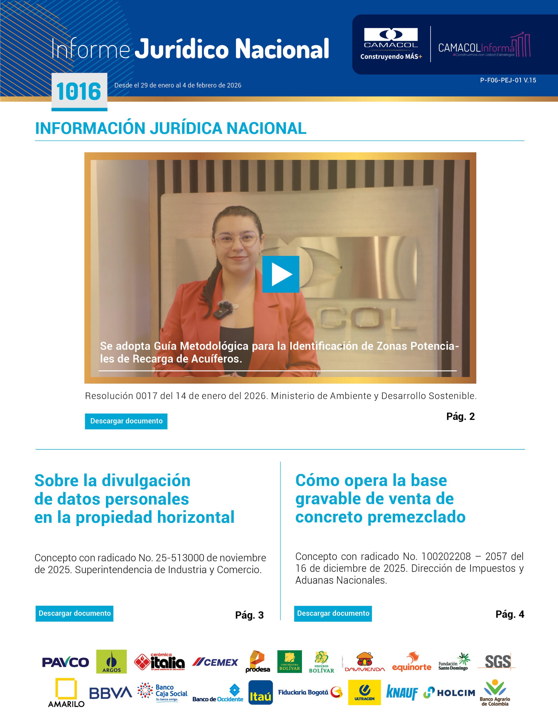 Informe Jurídico 1016