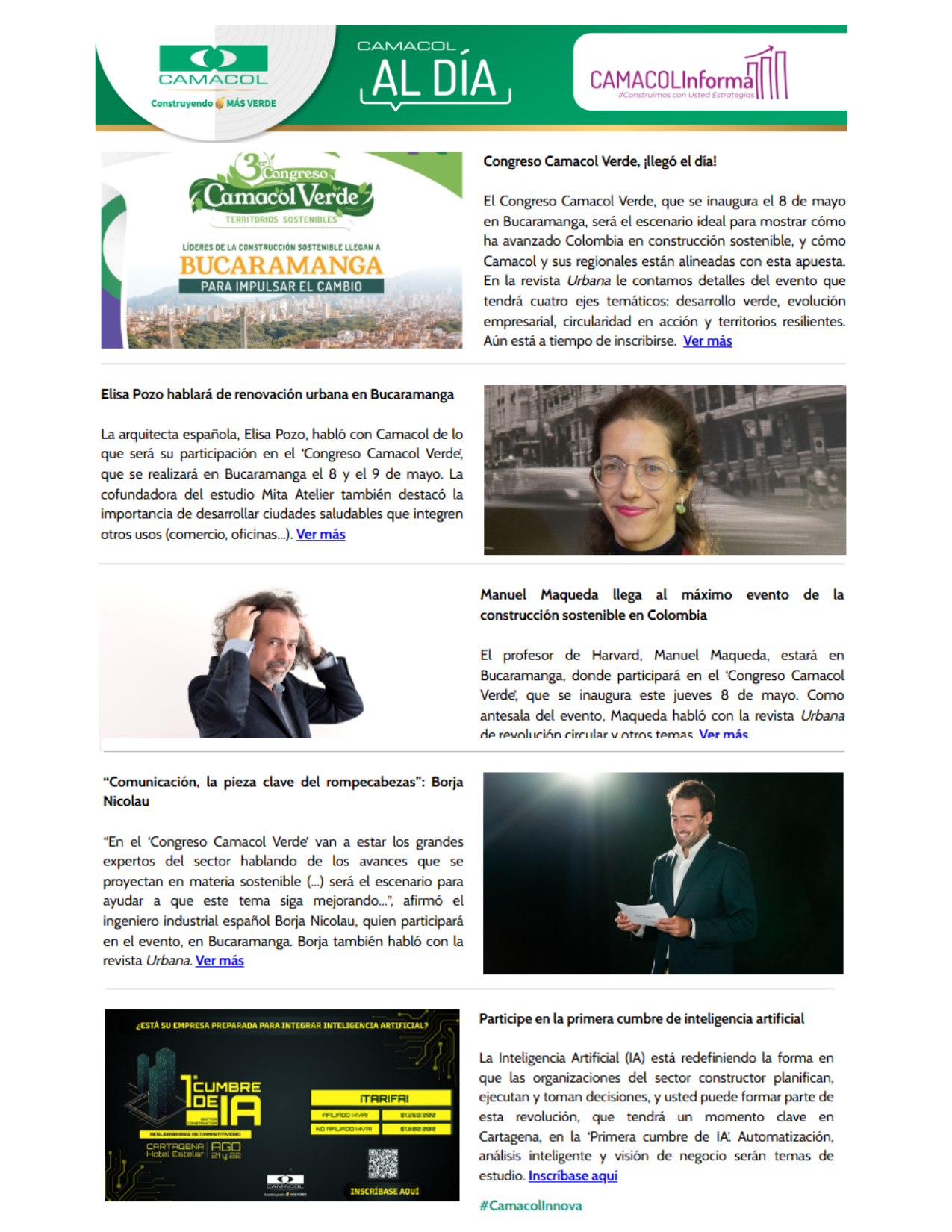 Newsletter Camacol Ver publicación