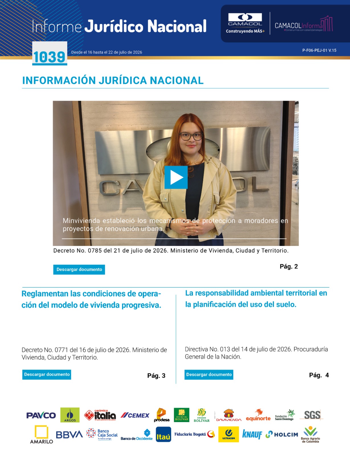 Informe Jurídico 1039 Mecanismos de protección a moradores en proyectos de renovación urbana