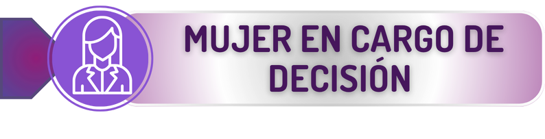 MUJER EN CARGO DE DECISIÓN