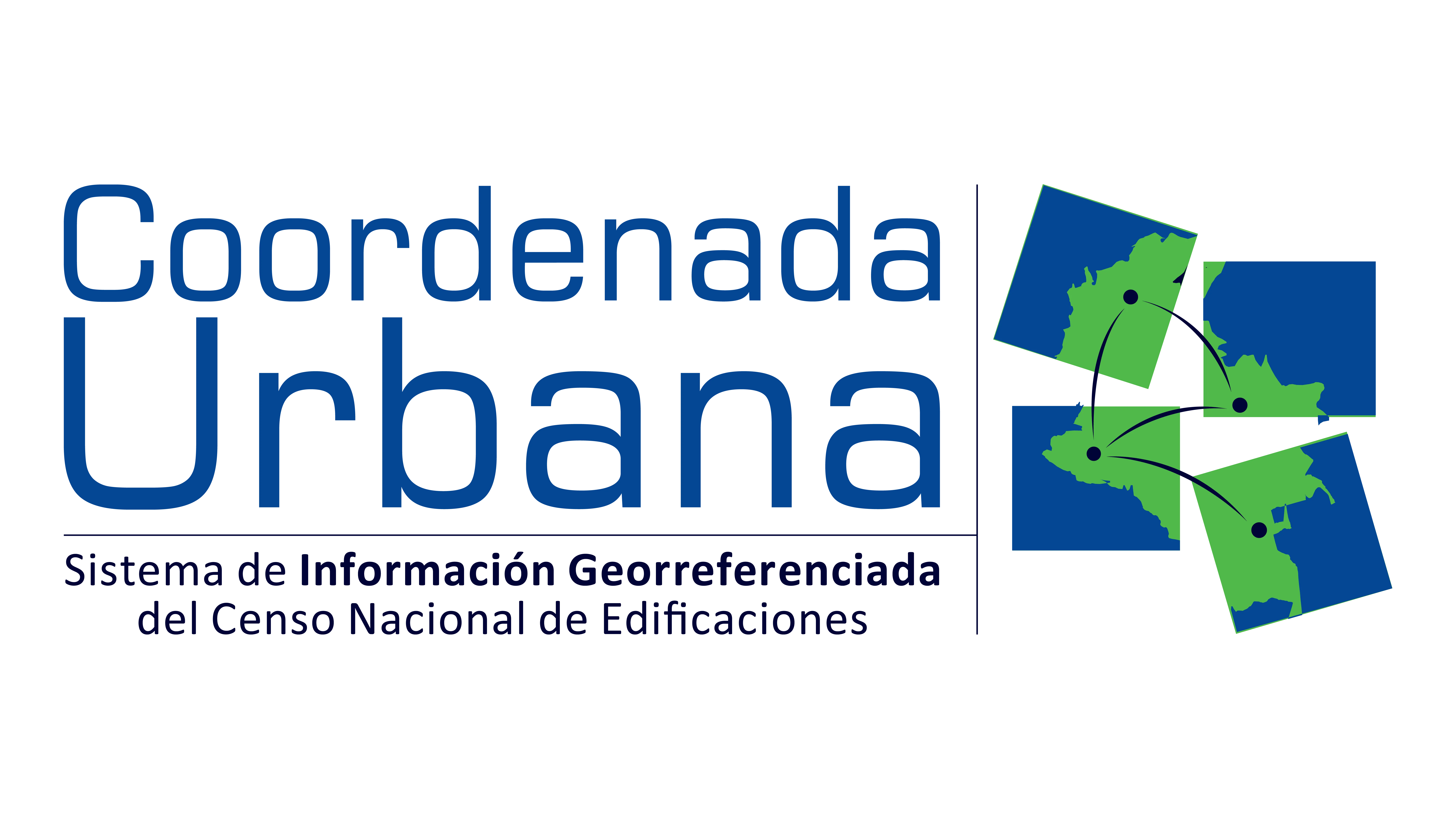 Logo de Coordenada Urbana, sistema de información georreferenciada de Camacol