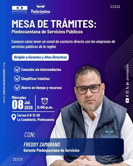 Camacol Santander - ¡Regresa la Mesa de Trámites!