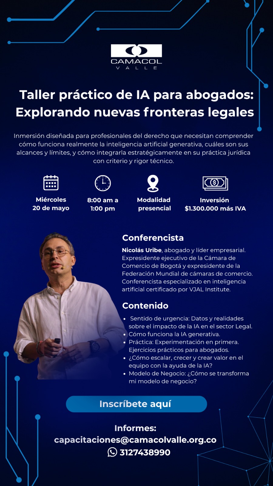 Taller práctico de IA para abogados: explorando nuevas fronteras legales.