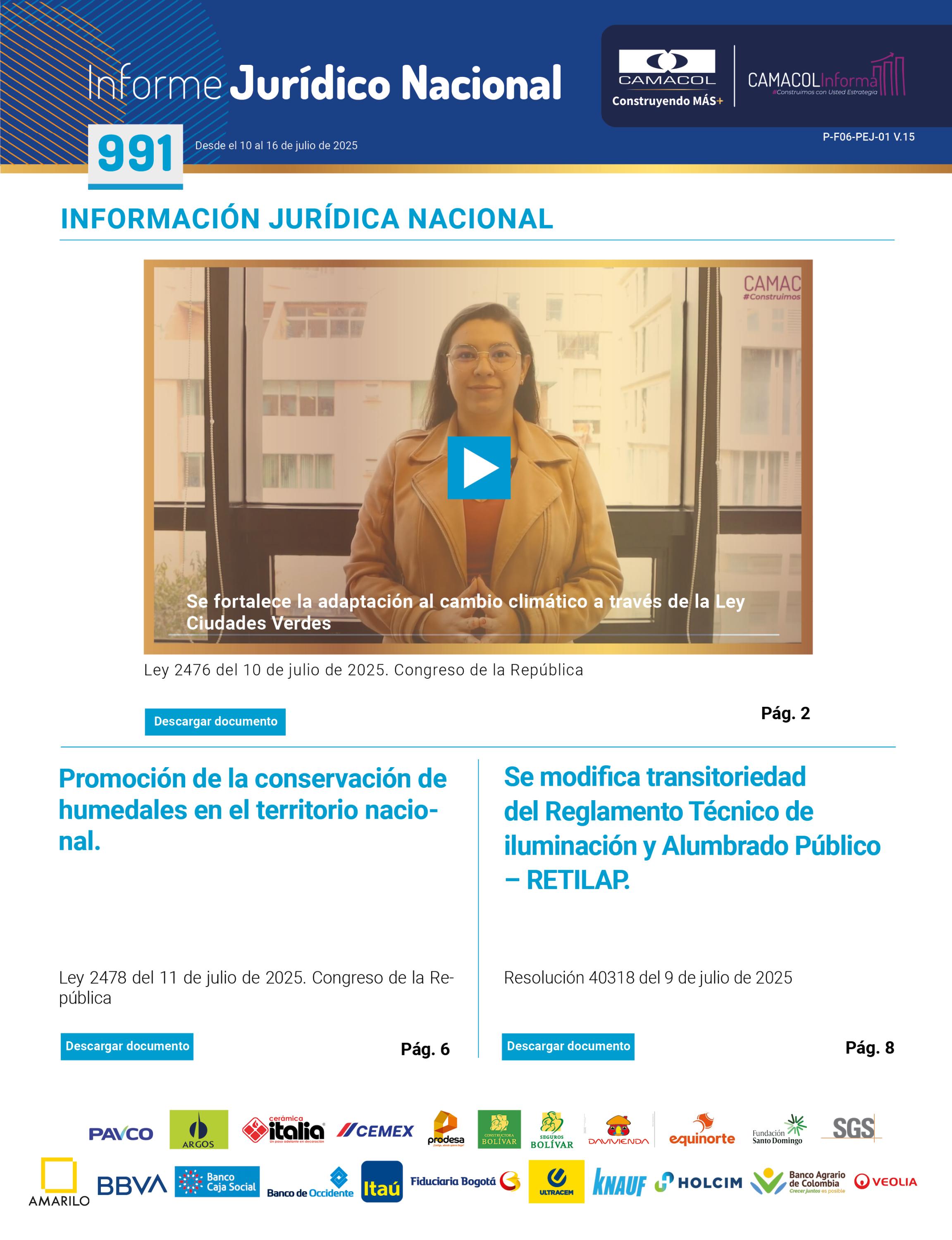 Informe Jurídico 991