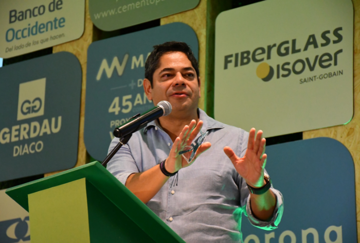 Guillermo Herrera, presidente ejecutivo de Camacol durante la instalación del congreso 