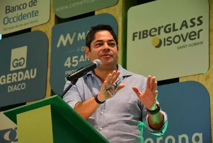 Guillermo Herrera, presidente ejecutivo de Camacol durante la instalación del congreso 