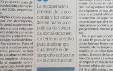 Empleo en la construcción: responsabilidad común