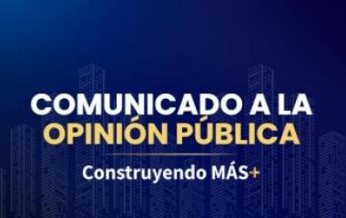COMUNICADO A LA OPINIÓN PÚBLICA - Camacol