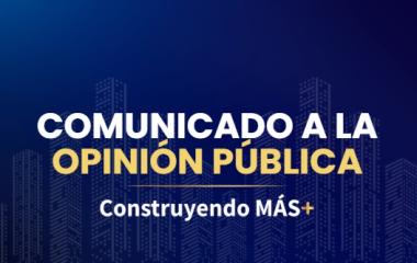 COMUNICADO A LA OPINIÓN PÚBLICA - Camacol