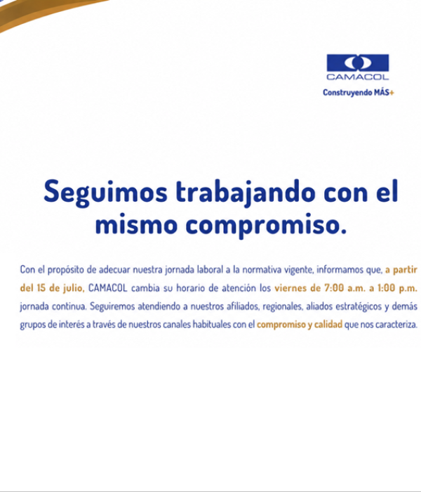 Cambio de horario - Camacol - 