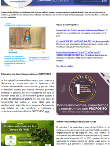 Camacol al día Newsletter noviembre 18