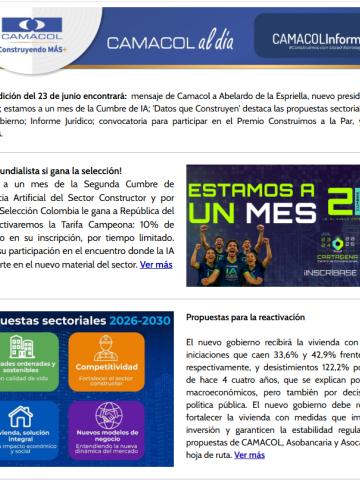 Newsletter junio 22 - Camacol
