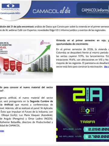 Newsletter Julio 21 - Camacol