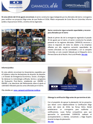 Camacol al día agosto 25