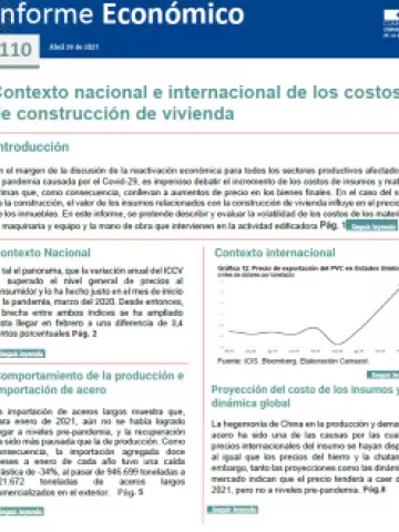 Contexto nacional e internacional de los costos de construcción de vivienda