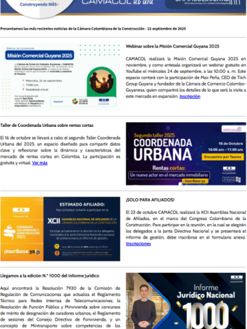 Newsletter septiembre 22