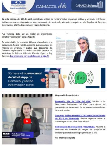 Newsletter Abril 20