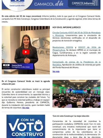 Newsletter Mayo 20