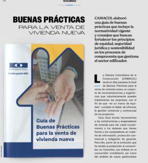 Buenas prácticas para la venta de vivienda nueva